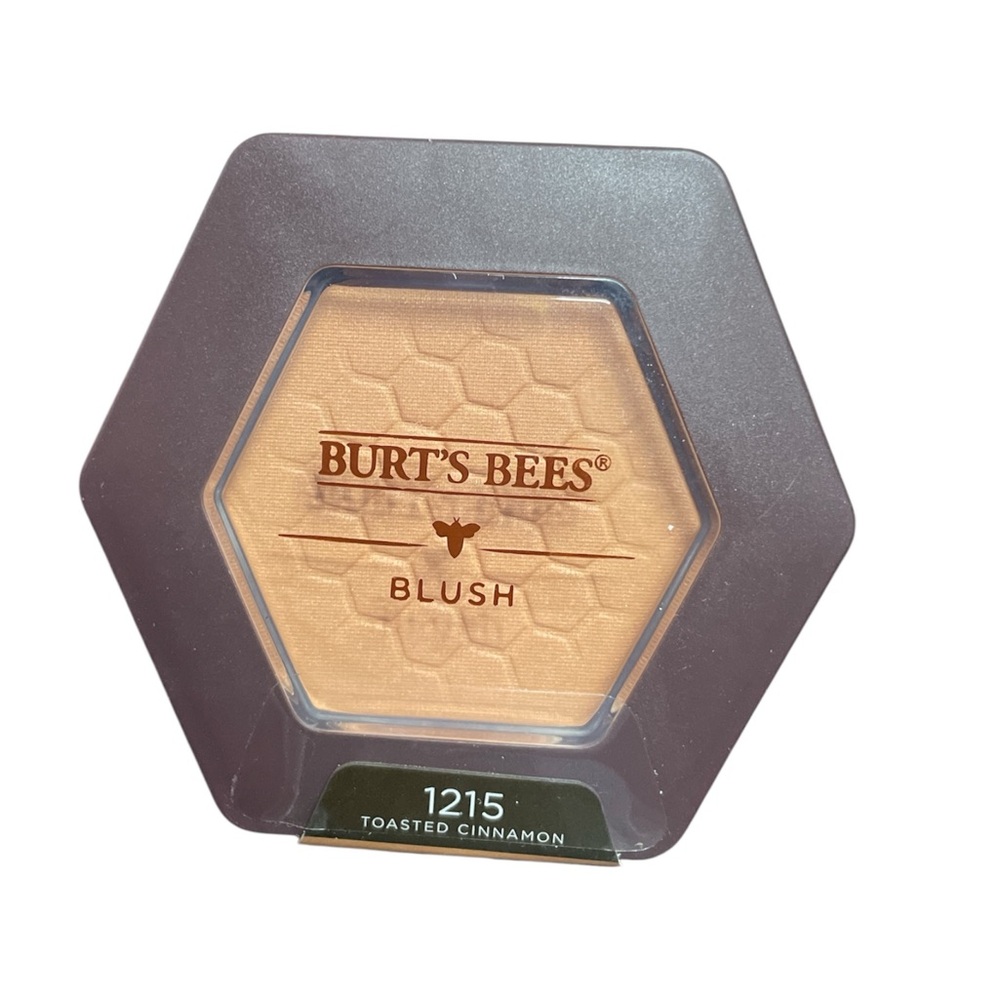BURT'S BEES Blush 1215 Toasted Cinnamon With Bamboo New 100% Natural x1